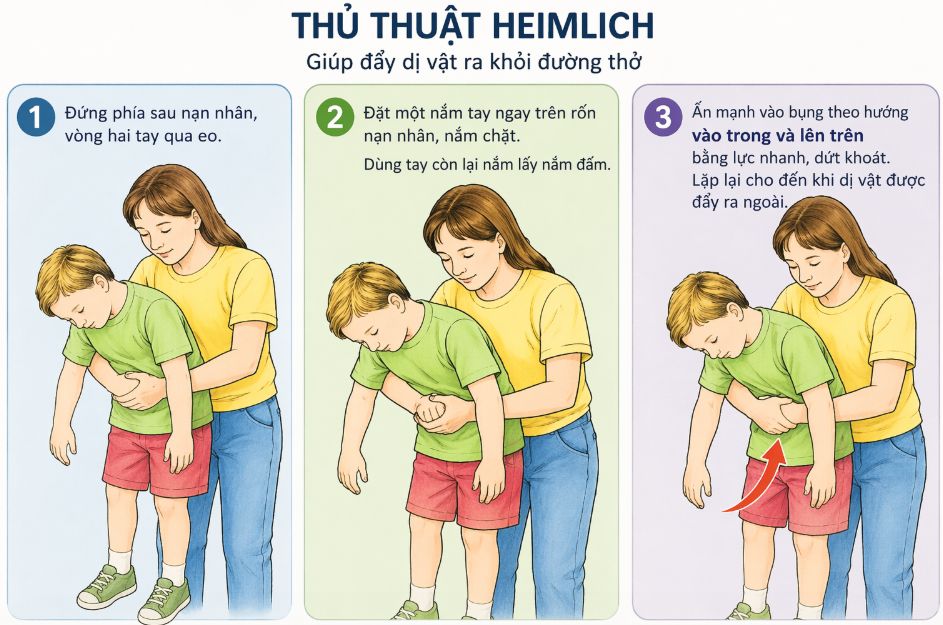 3 PHÚT VÀNG CỨU TRẺ KHI BỊ HÓC DỊ VẬT: DẤU HIỆU NHẬN BIẾT VÀ CÁCH SƠ CỨU ĐÚNG