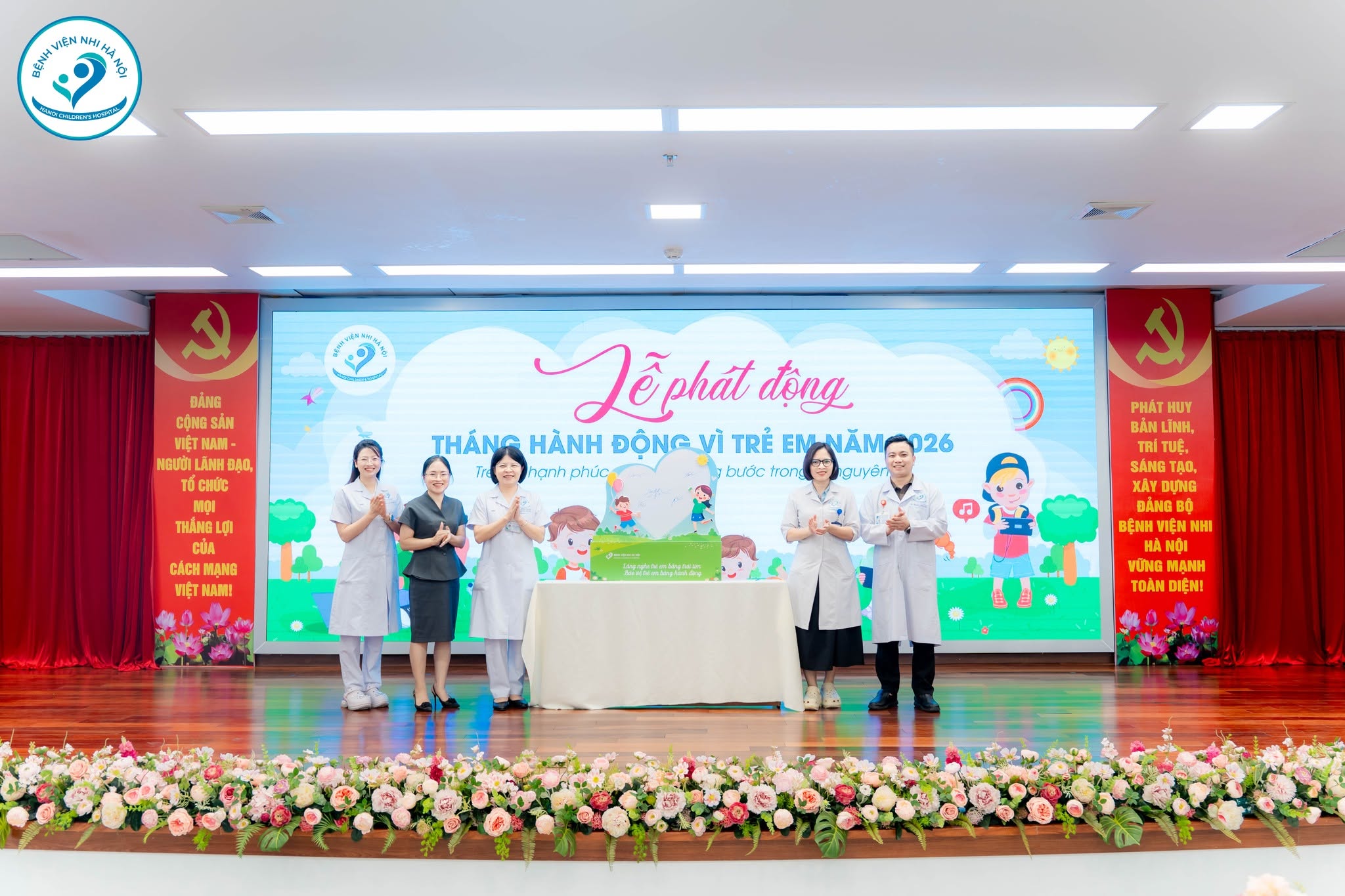 BỆNH VIỆN NHI HÀ NỘI PHÁT ĐỘNG THÁNG HÀNH ĐỘNG VÌ TRẺ EM NĂM 2026 VÀ TỔ CHỨC NGÀY HỘI QUỐC TẾ THIẾU NHI 1/6