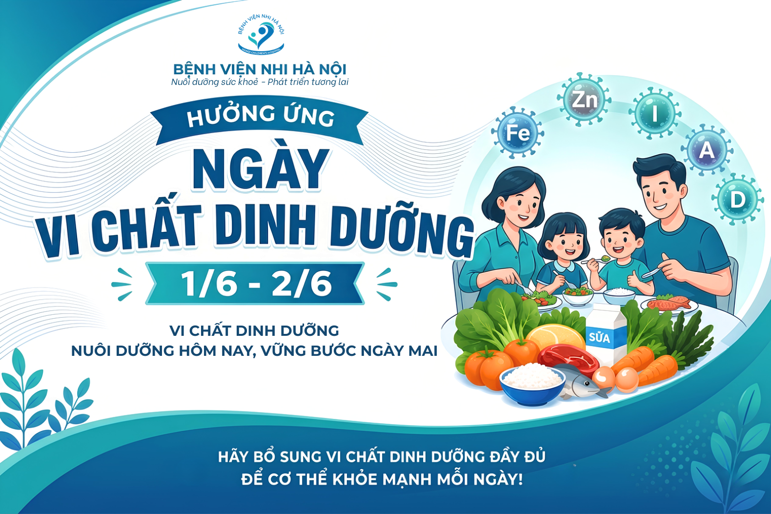 HƯỞNG ỨNG NGÀY VI CHẤT DINH DƯỠNG (01 – 02/6)