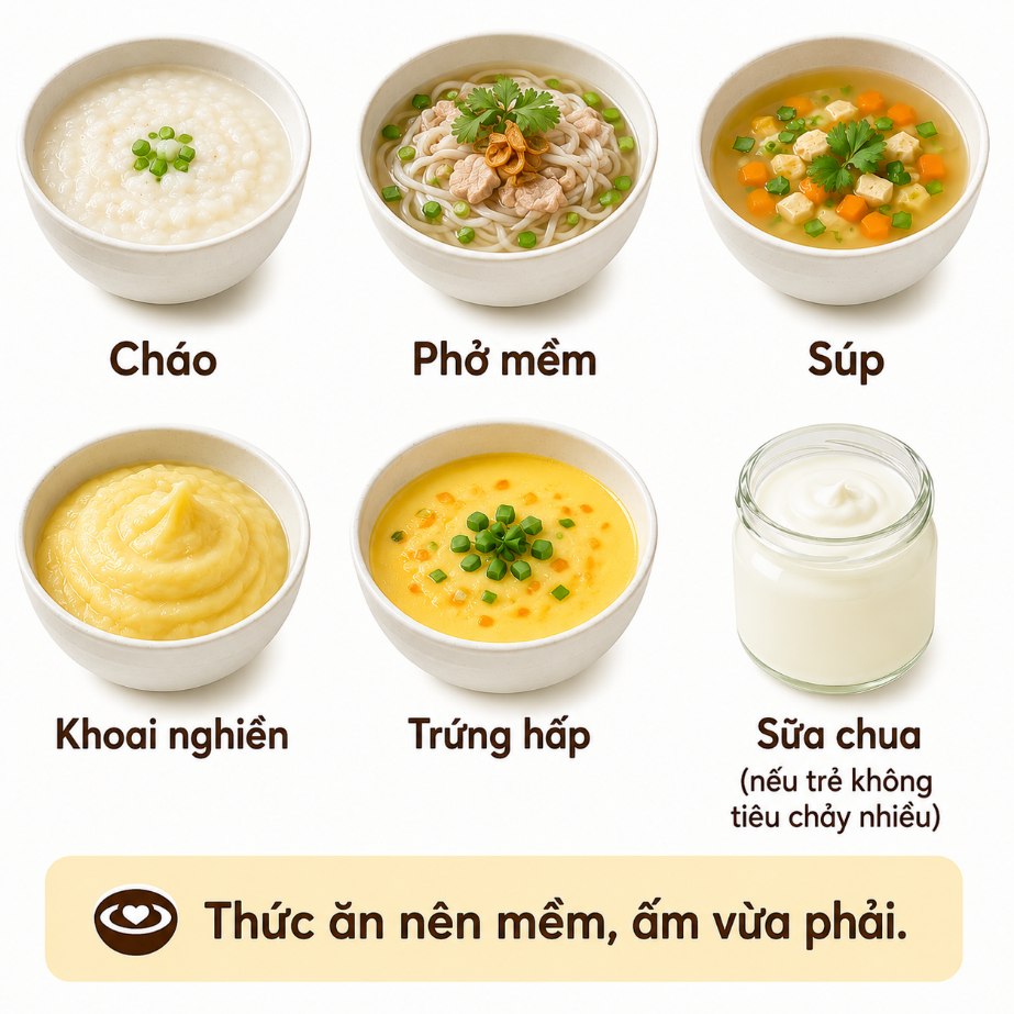 5 LƯU Ý CHĂM SÓC DINH DƯỠNG CHO TRẺ MẮC ADENOVIRUS