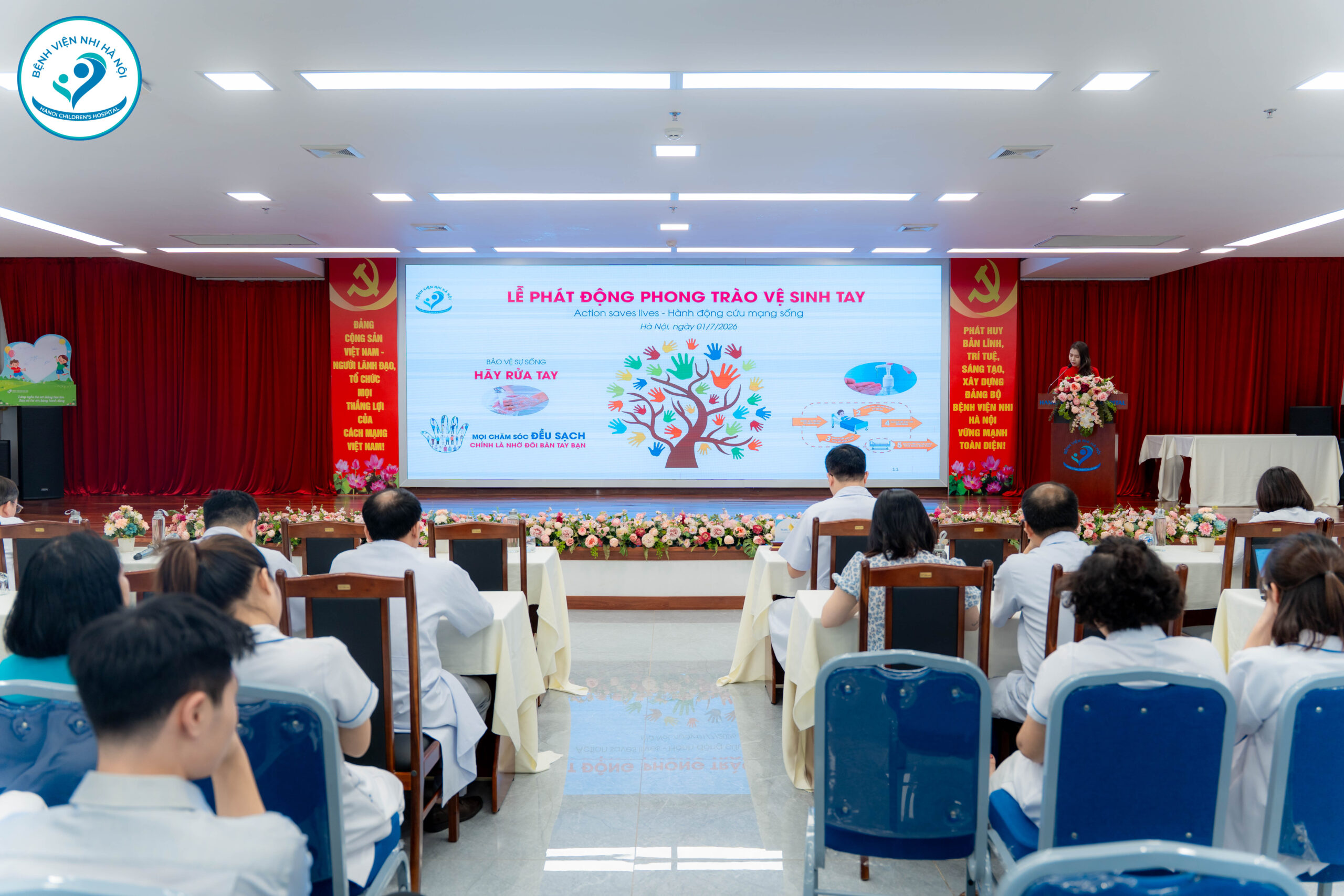 BỆNH VIỆN NHI HÀ NỘI TỔ CHỨC LỄ PHÁT ĐỘNG PHONG TRÀO VỆ SINH TAY NĂM 2026