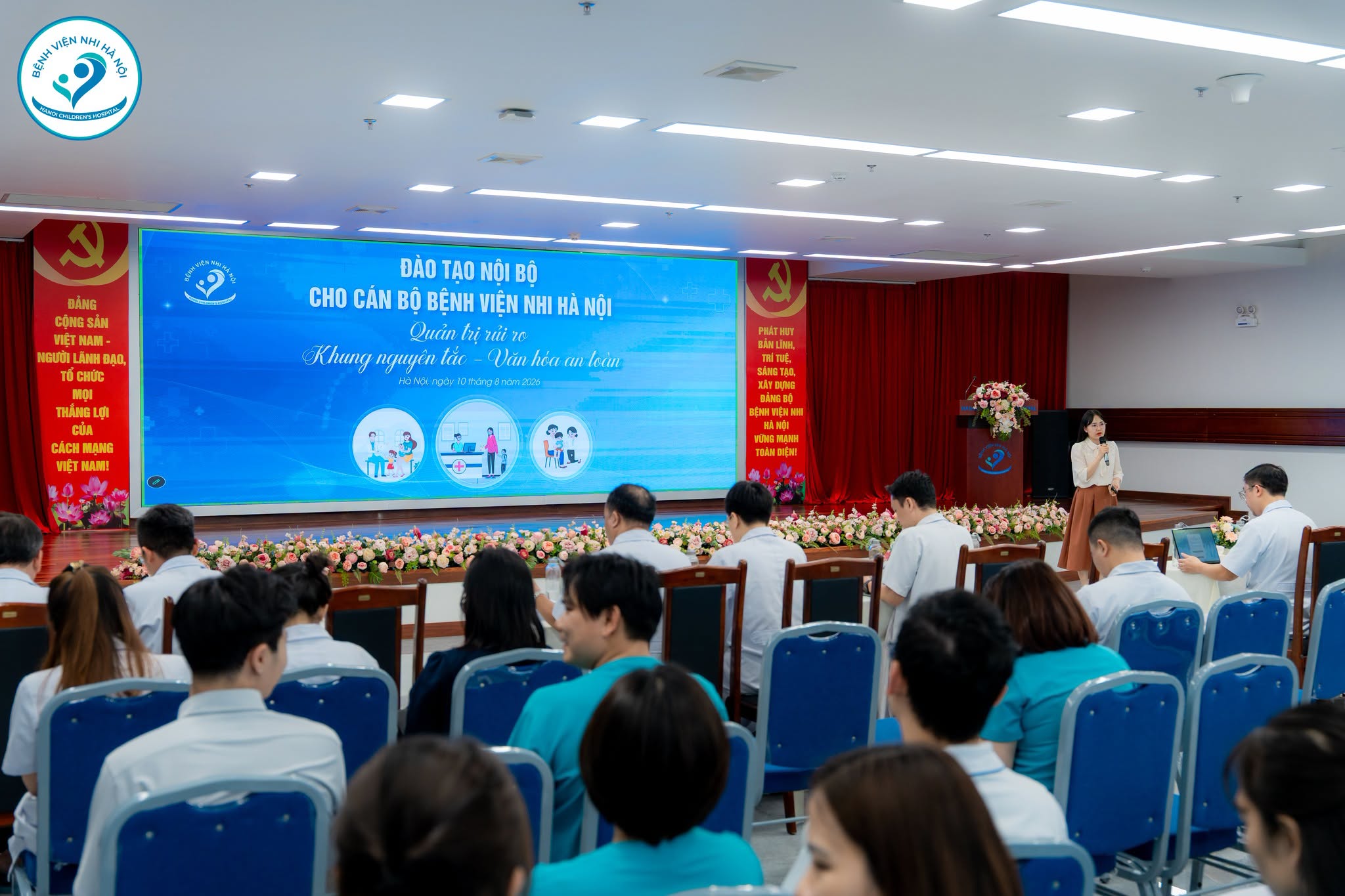 BỆNH VIỆN NHI HÀ NỘI TỔ CHỨC ĐÀO TẠO NỘI BỘ: QUẢN TRỊ RỦI RO – KHUNG NGUYÊN TẮC, VĂN HÓA AN TOÀN & HIỂU BIẾT Y KHOA