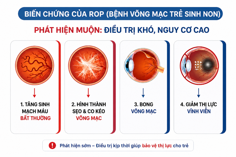 BỆNH VÕNG MẠC TRẺ SINH NON (ROP): 4 ĐIỀU CẦN BIẾT